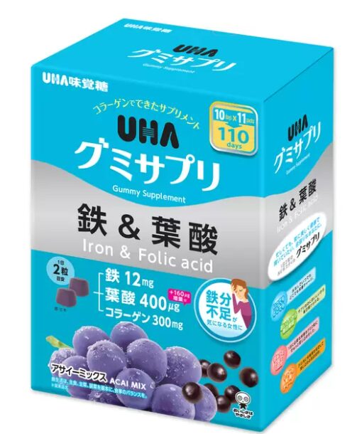 UHA グミサプリ 鉄＆葉酸 220 粒 90000