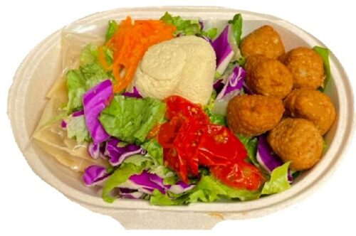 コストコフードコート ファラフェル&フムス サラダ