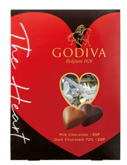 コストコゴディバ ハートチョコレート アソートメント 40粒入り ミルク & ダーク 72978