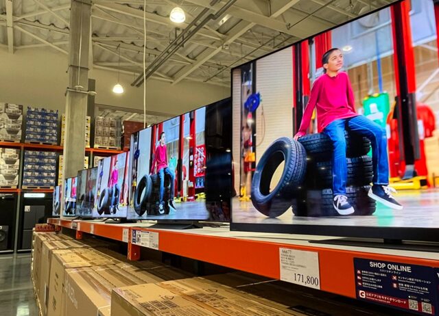 コストコ テレビ売り場
