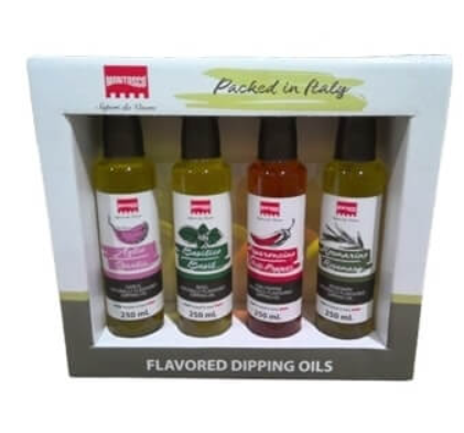箱に4本入った FLAVORED DIPPING OILS66115