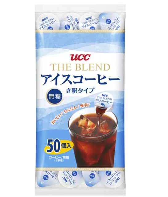UCC ブレンドアイスコーヒー 無糖 ポーションタイプ｜50個入りで手軽に作れる本格アイスコーヒー
