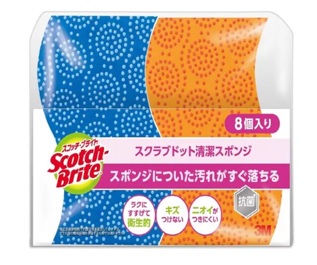 スコッチブライト スクラブドットスポンジ49378