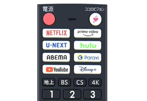 シャープ アクオス Google TVなどが押せるリモコン