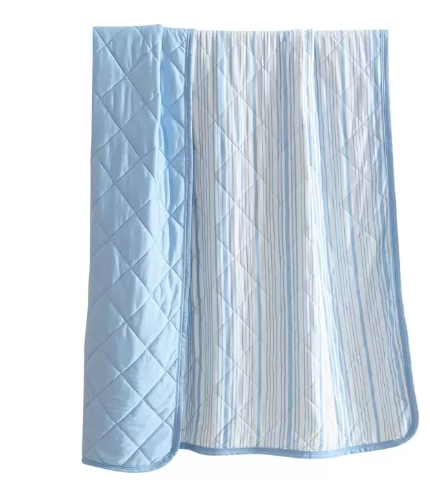 SUTTON PLACE COLLECTION 接触冷感ひざ掛け 152×177cm。ひんやり気持ちいい肌触りとふんわり裏地のリバーシブル仕様【商品番号21491】コストコ夏向け寝具