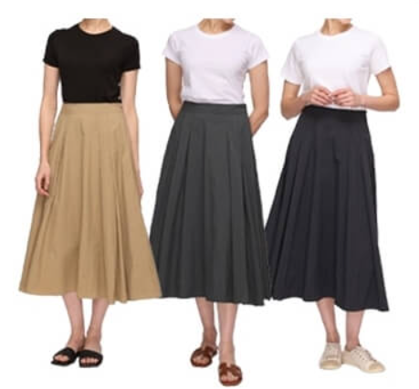 SOLEZIA レディース プリーツスカート 68446