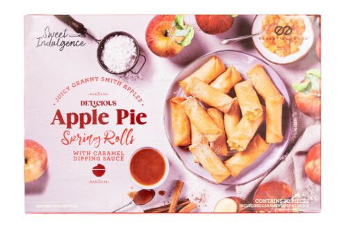 Sweet Indulgence アップルパイスプリングロール 32本入り。サクサクの皮に甘酸っぱいりんごフィリングを包んだスイーツ春巻き【商品番号62956】コストコ冷凍デザート