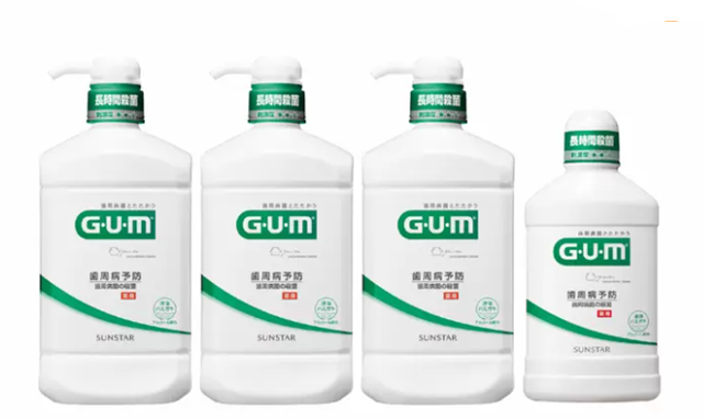 G・U・M（ガム）デンタルリンス レギュラータイプ 960ml×3本＋おまけ500ml付き。殺菌・口臭予防に効果的な薬用マウスウォッシュ【商品番号48977】コストコ大容量セット