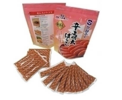 コストコのかねふく 無着色辛子明太ばらこ 30g×20本セット。自然な色合いでピリ辛風味が楽しめる明太子ばらこスティックタイプ【商品番号576890】