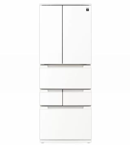 コストコのSHARP 冷蔵庫 429L SJ-MF43P-W。大容量で整理しやすい多段収納、プラズマクラスター搭載の省エネモデル【商品番号71466】」