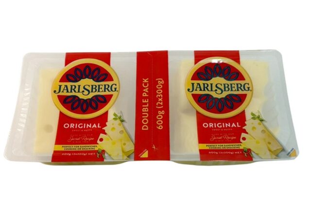 コストコ ヤールスバーグ スライスチーズ 300g×2個（商品#70373）。まろやかでコクのある風味が特徴で、サンドイッチやハンバーガー、トーストにぴったりのチーズです。