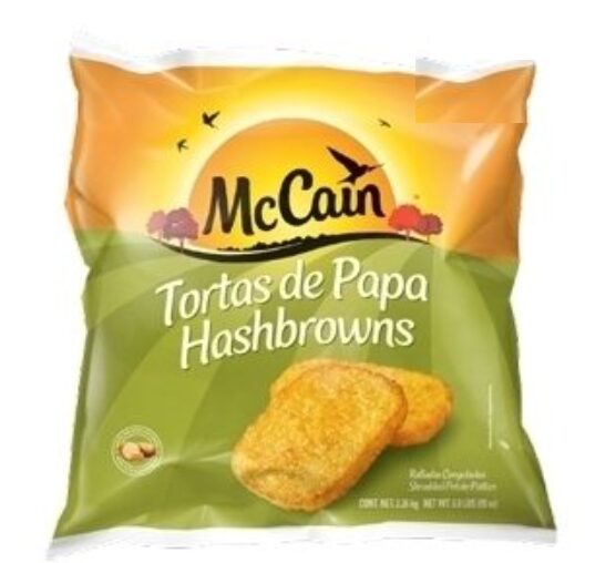 コストコのMcCain ハッシュポテト 2.26kg ITEM#588870。外はカリッと中はホクホクに仕上がる大容量冷凍ハッシュブラウン