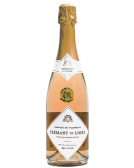コストコ シャルル・ド・ヴィルヌーヴ クレマン・ド・ロワール ブリュット・ロゼ 750ml 商品#79098。華やかな香りと繊細な泡立ちが楽しめるフランス産ロゼスパークリングワイン