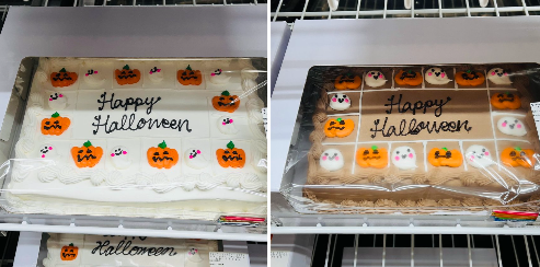 コストコ クォーターシートケーキハロウィンバージョン