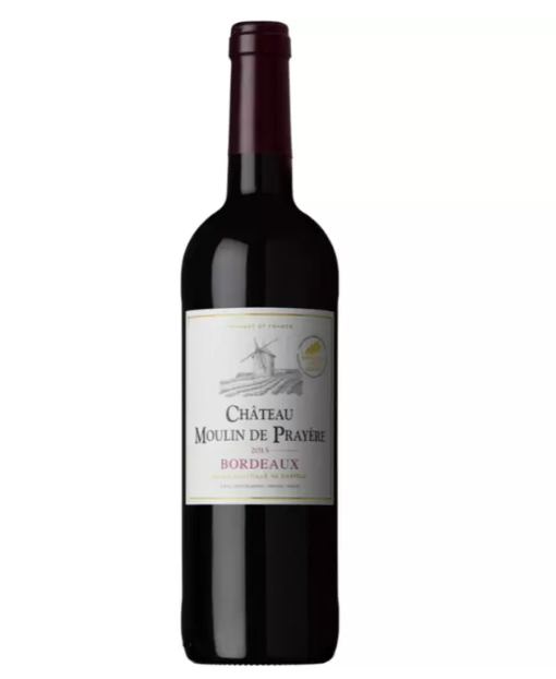 コストコ シャトー ムーラン ド プライエール 750ml ITEM#538944。フランス産の赤ワインで豊かな香りと深い味わいが楽しめるボトル