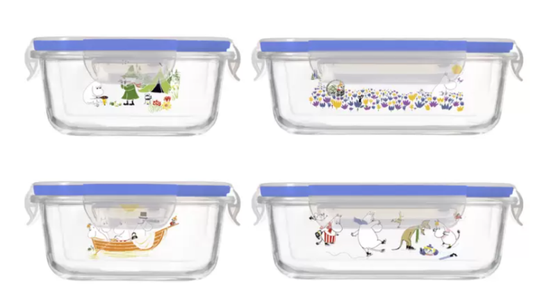 コストコ パイレックス ムーミン エアタイト ガラスストレージ 4個 70374