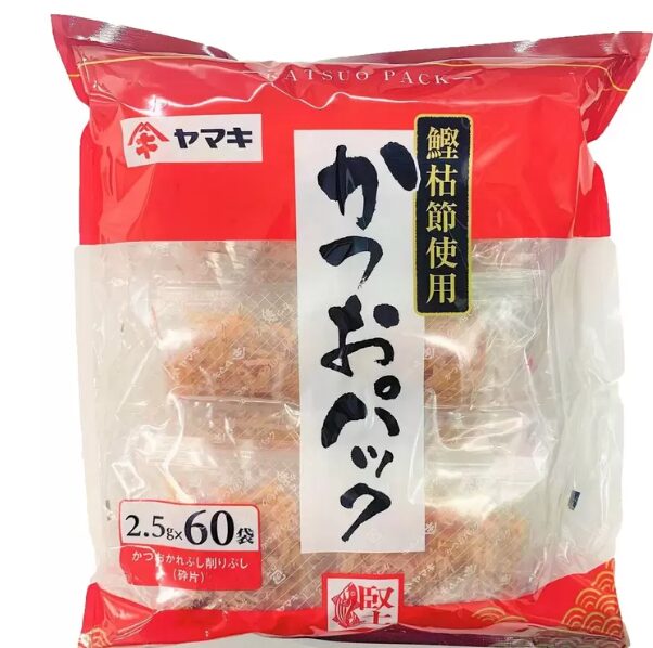 コストコ ヤマキ かつおパック 60パック ITEM#29626。香り高い削りたてのかつお節を個包装にした便利なパックタイプ