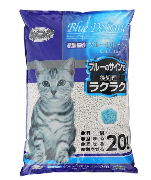 コストコ ワンニャン 紙の猫砂 ブルーDEサンド 83377