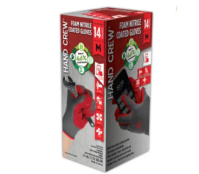 コストコ HANDCREW（ハンドクルー）ニトリル背抜きグローブ14双1806239