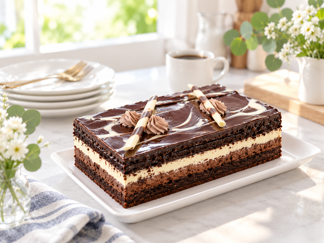 タキシードケーキ もりつけ