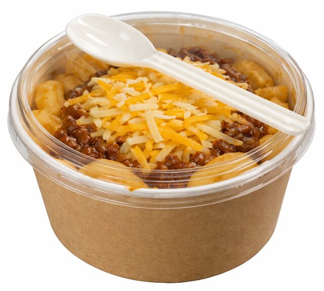 コストコフードコート ボロネーゼポテト 蓋とスプーン付