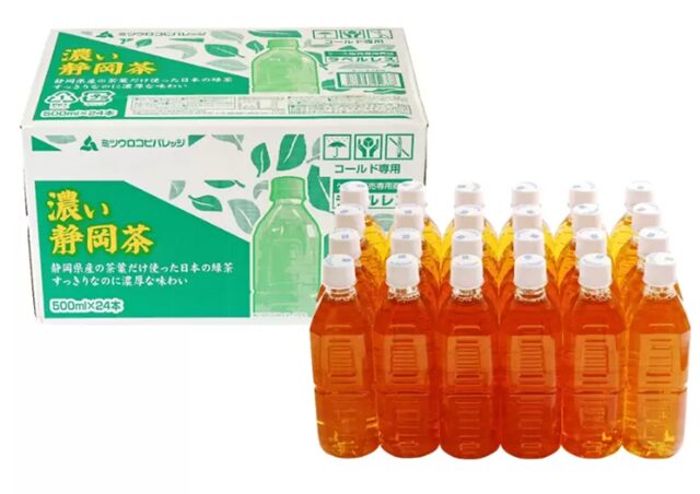 コストコ濃い静岡茶 (緑茶) ラベルレス 500ml x 24本67689