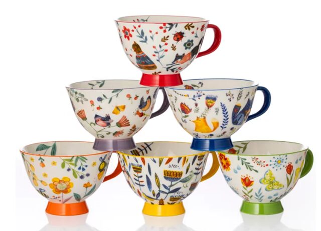 コストコ シグニチャーハウスウェア 足つきカップ 森の動物たち74728