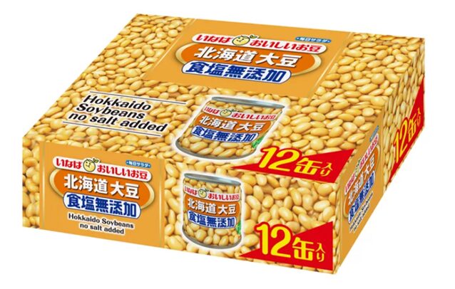 コストコ いなば食品 大豆 食塩無添加 100g x 12缶パック81653