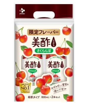 コストコCJ 美酢 さくらんぼ 800ml×2本 86707