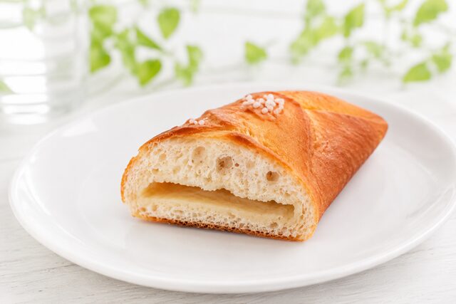 塩パンの断面
