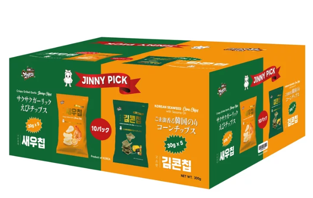 JINNY PICK 韓国のりチップス & えびせん84823